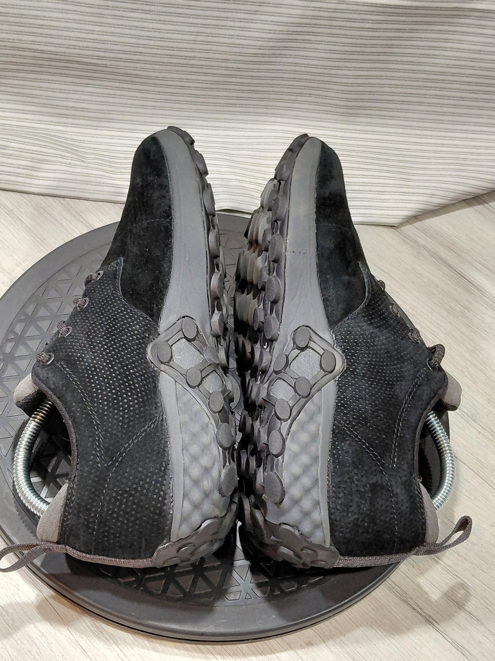Merrell Womens Jungle Lace Trail Hiking Shoes Black Suede Two Tone Grey SIZE W9 - Picture 6 of 16